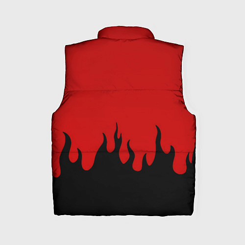 Женский жилет NBA огонь спорт текстура / 3D-Черный – фото 2