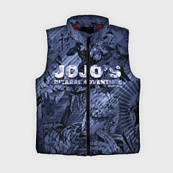 Женский жилет ДжоДжо на фоне манги, цвет: 3D-красный