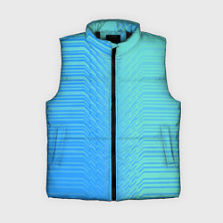 Женский жилет Голубые градиентные линии