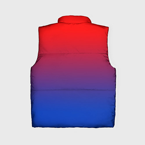 Женский жилет Красный и синий градиент / 3D-Красный – фото 2
