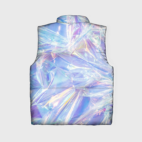 Женский жилет Эффект голографии с пластиковой лентой / 3D-Светло-серый – фото 2