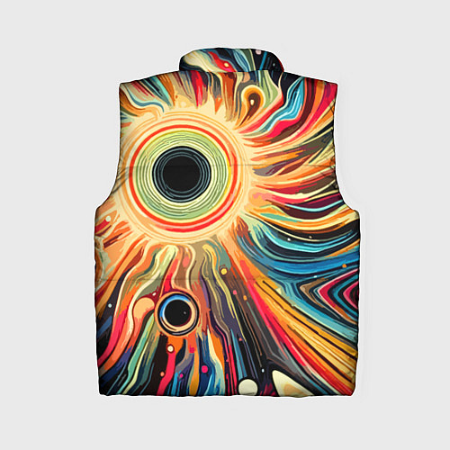 Женский жилет Space abstraction - ai art / 3D-Светло-серый – фото 2