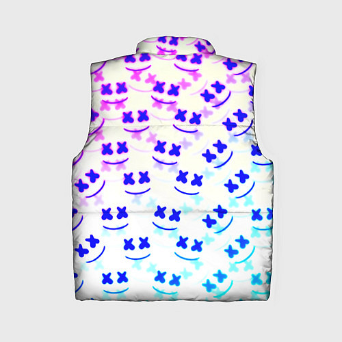 Женский жилет Marshmello pattern neon / 3D-Черный – фото 2