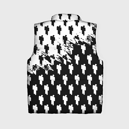Женский жилет Billie Eilish pattern black / 3D-Красный – фото 2