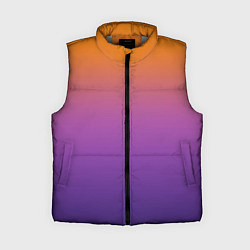 Женский жилет Градиент оранжево-фиолетовый