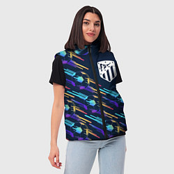 Женский жилет Atletico Madrid градиентные мячи, цвет: 3D-черный — фото 2