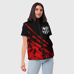 Женский жилет Barcelona sport grunge, цвет: 3D-красный — фото 2