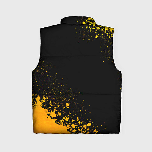 Женский жилет Atletico Madrid - gold gradient вертикально / 3D-Черный – фото 2