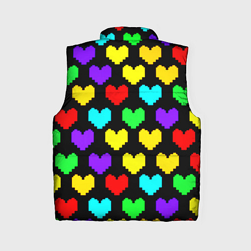 Женский жилет Undertale heart pattern / 3D-Светло-серый – фото 2