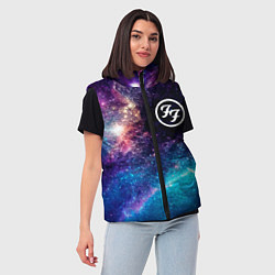 Женский жилет Foo Fighters space rock, цвет: 3D-черный — фото 2