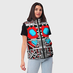 Женский жилет Броня оптимуса прайма трансформеры, цвет: 3D-черный — фото 2
