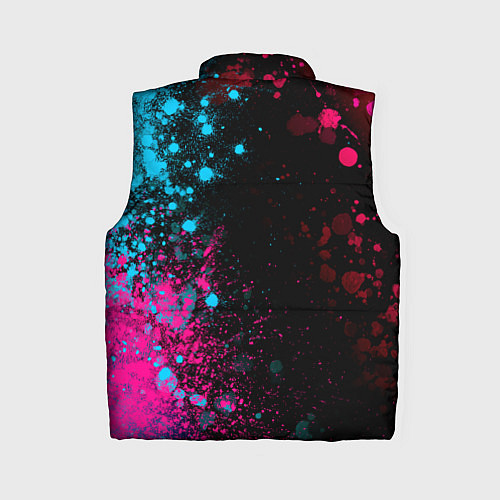 Женский жилет Atletico Madrid - neon gradient по-вертикали / 3D-Черный – фото 2