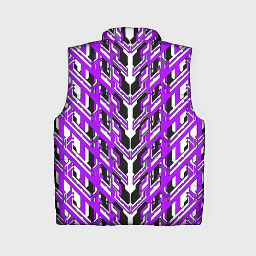 Женский жилет Фиолетовая техно броня / 3D-Светло-серый – фото 2