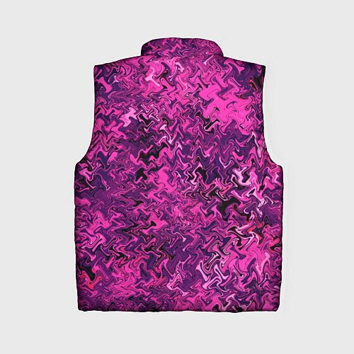 Женский жилет Абстрактная текстура тёмно-розовый / 3D-Черный – фото 2