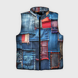 Женский жилет Джинсовая форма электрика