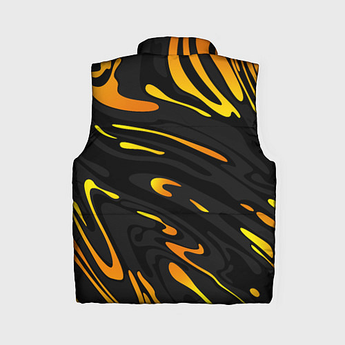 Женский жилет Porsche - Желтые разводы / 3D-Черный – фото 2