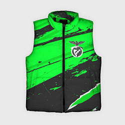 Женский жилет Benfica sport green, цвет: 3D-черный