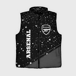 Женский жилет Arsenal sport на темном фоне вертикально, цвет: 3D-черный