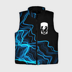 Женский жилет David Bowie sound wave, цвет: 3D-черный