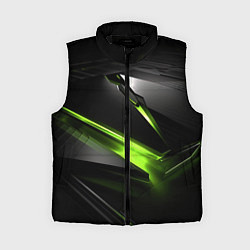 Женский жилет Зеленая абстрактная конструкция в стиле nvidia