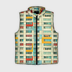 Женский жилет Яркая панелька, цвет: 3D-красный