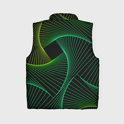 Женский жилет Сетка скрученных линий / 3D-Черный – фото 2