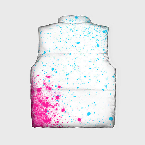 Женский жилет Roma neon gradient style вертикально / 3D-Черный – фото 2