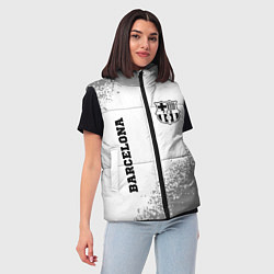 Женский жилет Barcelona sport на светлом фоне вертикально, цвет: 3D-черный — фото 2