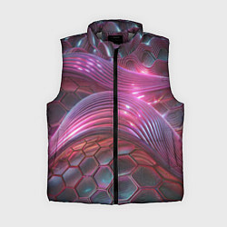 Женский жилет Волны и гексагон сетка