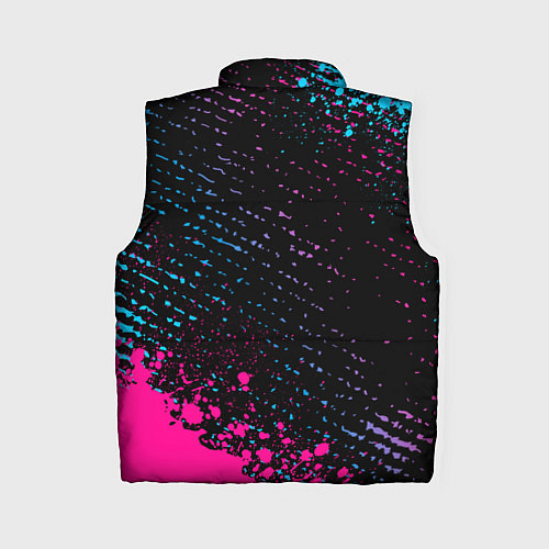Женский жилет Tottenham - neon gradient вертикально / 3D-Черный – фото 2