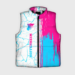 Женский жилет Hoffenheim neon gradient style по-вертикали, цвет: 3D-черный