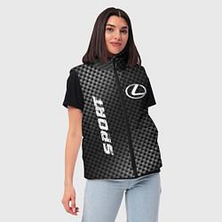 Женский жилет Lexus sport carbon, цвет: 3D-черный — фото 2