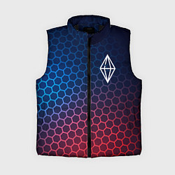 Женский жилет The Sims неоновые соты, цвет: 3D-черный