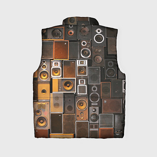 Женский жилет Винтажные колонки / 3D-Светло-серый – фото 2