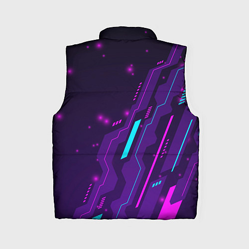 Женский жилет Mass Effect neon gaming / 3D-Черный – фото 2
