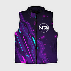 Женский жилет Mass Effect neon gaming