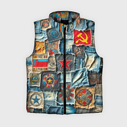 Женский жилет Ретро пэчворк СССР