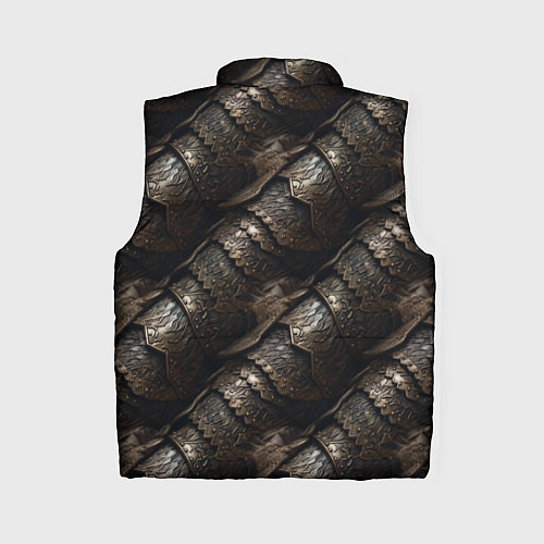 Женский жилет Классическая старая броня текстура / 3D-Черный – фото 2