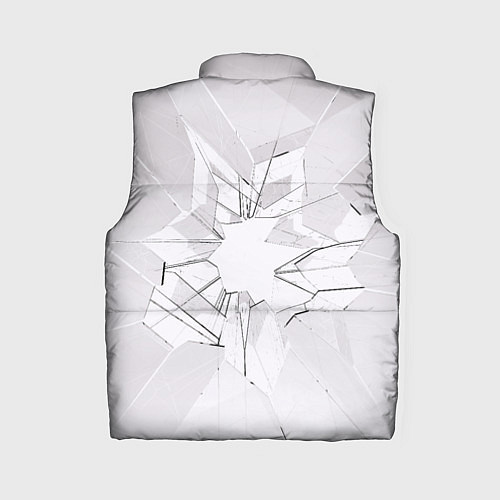 Женский жилет Белое разбитое стекло / 3D-Черный – фото 2