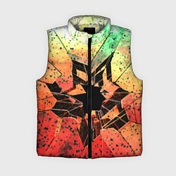 Женский жилет Кислотное разбитое стекло, цвет: 3D-светло-серый