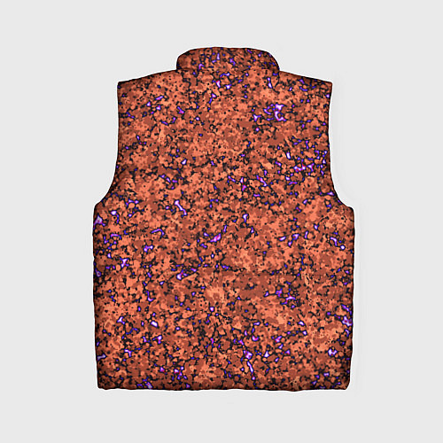 Женский жилет Яркий красно-коричневый со фиолетовым свечением / 3D-Светло-серый – фото 2