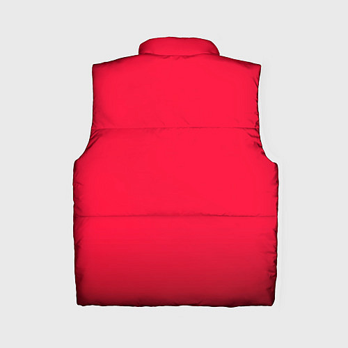 Женский жилет Карминово-красный мягкий градиент с затемнением / 3D-Черный – фото 2