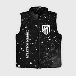 Женский жилет Atletico Madrid sport на темном фоне вертикально, цвет: 3D-черный
