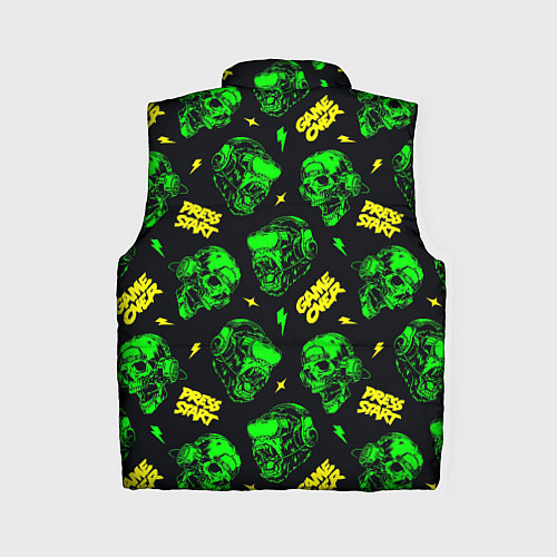 Женский жилет Game over press start / 3D-Светло-серый – фото 2