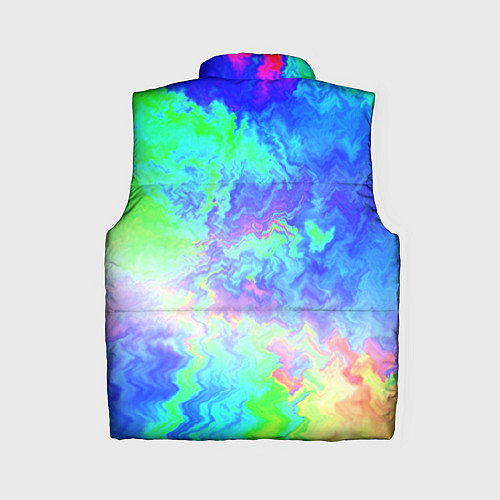 Женский жилет Сине-зелёная кислота тай-дай / 3D-Черный – фото 2