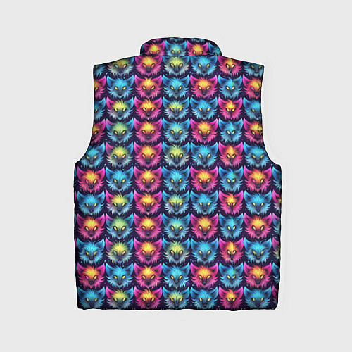 Женский жилет Furry color anime animal faces / 3D-Красный – фото 2