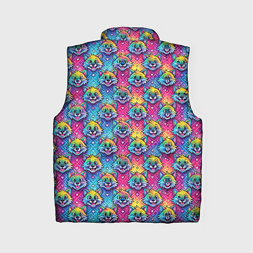 Женский жилет Фурри мордочки лисички / 3D-Красный – фото 2