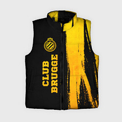 Женский жилет Club Brugge - gold gradient по-вертикали