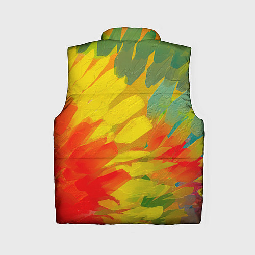 Женский жилет Абстракция цветение акрил / 3D-Красный – фото 2