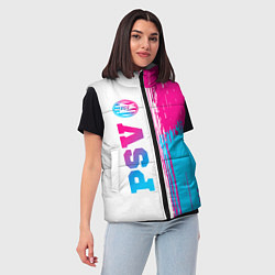 Женский жилет PSV neon gradient style по-вертикали, цвет: 3D-черный — фото 2